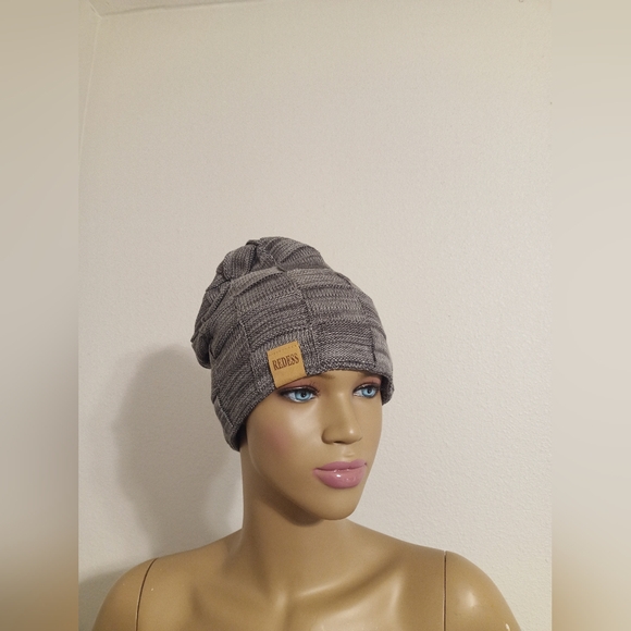 Gray Slouchy Beanie - Picture 3 of 4